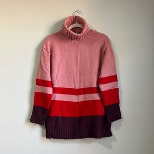 NWOT Anne Taylor color block turtleneck